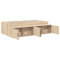 Opbergbedframe Sonoma eiken 100 x 200 cm Bewerkt hout - thumbnail