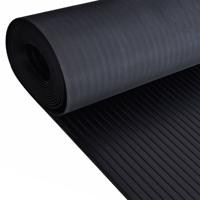 Vloermat anti-slip 3 mm 1,5x4 m rubber brede ribbel - thumbnail