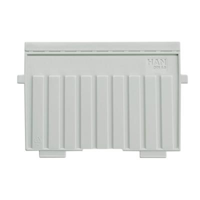 Scheidingsplaat kaartenbak han a6 dwars lichtgrijs | 5 stuks