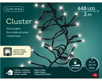 Lumineo Cluster Binnen/Buiten warm wit 3meter 448Lampjes - thumbnail