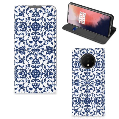 OnePlus 7T Smart Cover Flower Blue OnePlus 7T Smart Cover Flower Blue