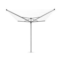 Brabantia topspinner droogmolen met metalen grondanker 50 meter metallic grey - thumbnail