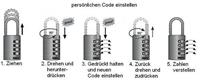 ABUS 29052 7 Hangslot Cijferslot - thumbnail