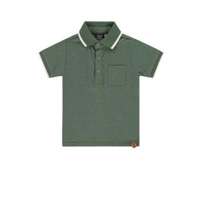 Babyface polo met all over print groen/wit Babyface polo met all over print groen/wit