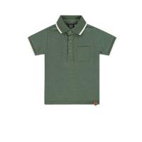 Babyface polo met all over print groen/wit - thumbnail