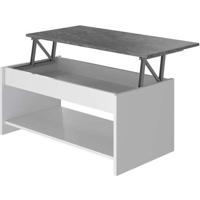 Ophefbare Salontafel Wit/Grijs 50 cm - thumbnail