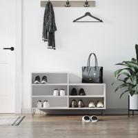 VidaXL Schoenenkast 102x36x60 cm bewerkt hout hoogglans wit - thumbnail