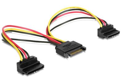 DeLOCK 15-Pin-SATA > 2x SATA-voedingsconnector splitterkabel DeLOCK 15-Pin-SATA > 2x SATA-voedingsconnector splitterkabel