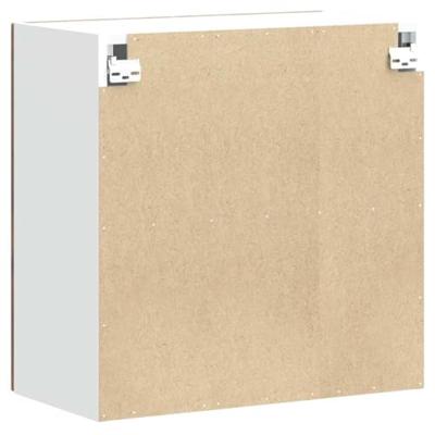 Keukenwandkast Kalmar bewerkt hout gerookt eikenkleurig Keukenwandkast Kalmar bewerkt hout gerookt eikenkleurig