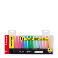 Stabilo boss original - markeerstift - 15 stuks deskset - thumbnail
