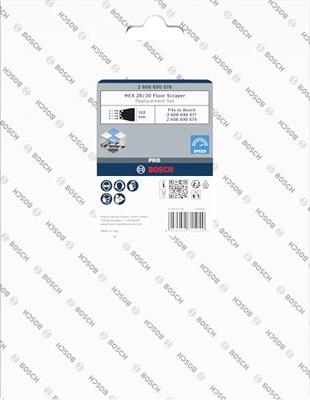 Bosch Accessoires PRO HEX 28/30 Vloerschraper | vervangingsset - 2608690678 - thumbnail