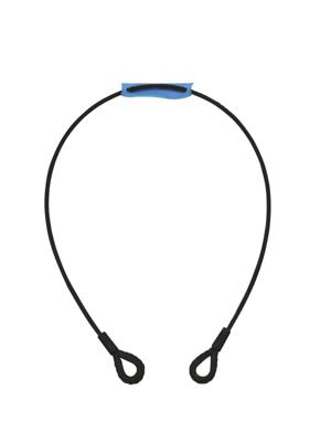 Eurolite EUROLITE Steel Rope 1000x6mm black with Thimbles