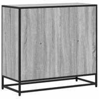 Boekenkast 80x35x76 cm bewerkt hout grijs sonoma eikenkleurig - thumbnail