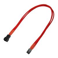 Nanoxia 900300017 3-pins Molex verlengkabel, 30 cm, rode enkele mouw - thumbnail