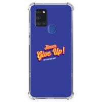 Samsung Galaxy A21s Telefoonhoesje met tekst Never Give Up - thumbnail