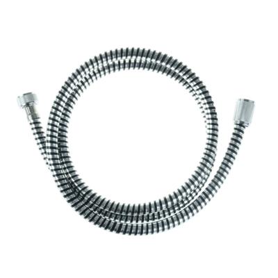 HOGAFLEX K-2 doucheslang, kunststof, chroom-zwart lengte: ca. 200 cm ½" (Ø ca. 1,9 cm) standaard aansluiting inclusief waterbesparende pakking - tot wel 50% minder water verbruik garantie: 3 j