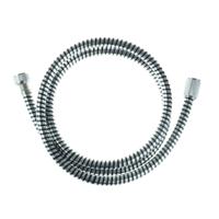 HOGAFLEX K-2 doucheslang, kunststof, chroom-zwart lengte: ca. 200 cm ½" (Ø ca. 1,9 cm) standaard aansluiting inclusief waterbesparende pakking - tot wel 50% minder water verbruik garantie: 3 j - thumbnail
