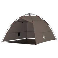 VidaXL Tent 4-persoons snelontgrendeling bruin - thumbnail