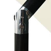 Parasol 3-laags met aluminium paal 2,5x2,5 m zandkleurig - thumbnail