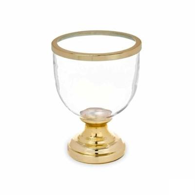 Kaarshouder Gift Decor Gouden Kristal Staal 17,3 x 23,5 x 17,3 cm Fluitglas (6 Stuks)