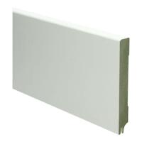 MDF Moderne plint 120x15 voorgelakt RAL9010 + uitsparing - lengte 240cm - thumbnail