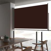 Tuinscherm uittrekbaar 140x300 cm bruin - thumbnail