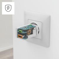 Hama Snellader 1x USB-C PD 1x USB-A QC 45W Wit - thumbnail