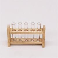 3 sets 1:12 Mini Doll House Dollhouse Iaboratory glazen buis reageerbuis rack miniatuur voedsel spelen scène model - thumbnail