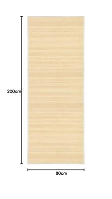 Tapijt 80x200 cm bamboe natuurlijk