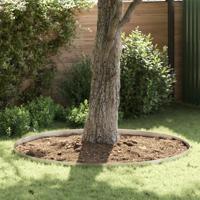 VidaXL Tuinrand 4 pcs zilver 450 x 0.05 x 15 cm roestvrij staal - thumbnail