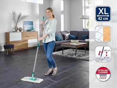 Leifheit 55049 Profi Micro Duo XL Vloerwisser met Telescoopsteel 42x80-135 cm