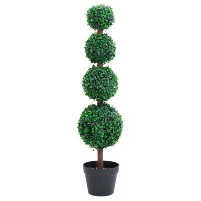 VidaXL Kunstplant met pot buxus bolvorming 90 cm groen VidaXL Kunstplant met pot buxus bolvorming 90 cm groen