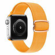 Solo Loop Nylon bandje - Oker- Geschikt voor Apple Watch 38mm / 40mm / 41mm / 42mm - thumbnail