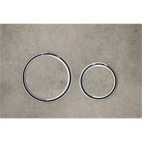 Bedieningsplaat Geberit Sigma 50 Round voor 2-toets Spoeling Chroom / Betonlook - thumbnail