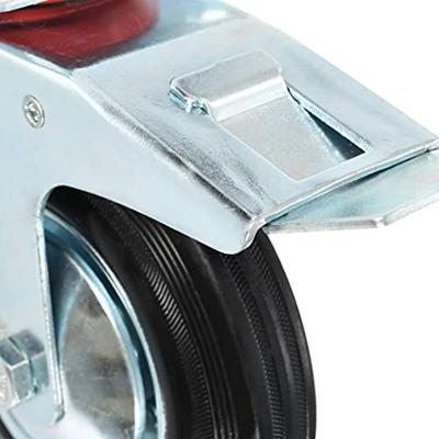 VidaXL Zwenkwielen met dubbele remmen 4 st 160 mm