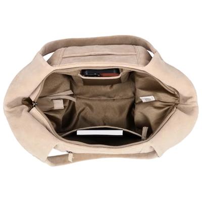 Hide & stitches brazos schoudertas suède-Sand