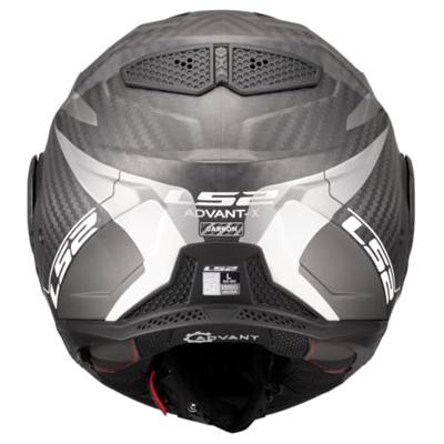 LS2 opklaphelm "ff901 advant x carbon horizon". helmet ff901 advant x carb.hor.3xl bl/sil-gr