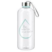 Xavax Glazen Drinkfles Water Power 1 L Turquoise - thumbnail