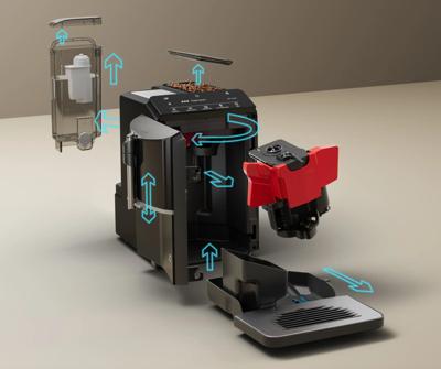 Siemens EQ.300 TF305EF9 Volautomaat Zwart