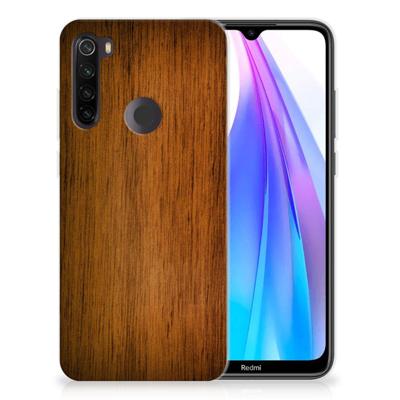Xiaomi Redmi Note 8T | Bumper Hoesje | Donker Hout