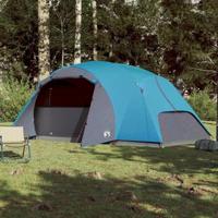 Tent 8-persoons 360x430x195 cm 190T taft blauw - thumbnail