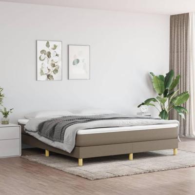 Bedframe stof taupe 180x200 cm Bedframe stof taupe 180x200 cm