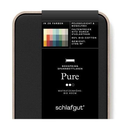 Schlafgut Schlafgut Pure Jersey Boxspring Hoeslaken L - 140x200 - 160x220 799 off-Black