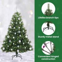 VidaXL Kunstkerstboom met 150 led met standaard groen 150 cm pe en pvc - thumbnail