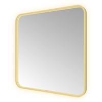 Spiegel Hotbath &MORE 80x60 cm LED-Verlichting Spiegelverwarming Vierkant Geborsteld Messing PVD - thumbnail