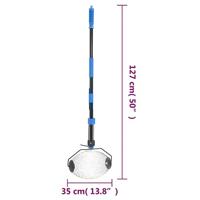 VidaXL Notenverzamelaar 127 cm staal blauw - thumbnail