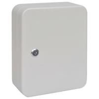 VidaXL Sleuteldoos met slot ivoor 20 x 7,5 x 25 cm staal - thumbnail