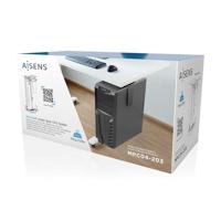 AISENS - MPC04-203 - Roterende diefstalbeveiliging en aanpasbare hoogte voor CPU voor montage onder bureau of aan de muur - thumbnail