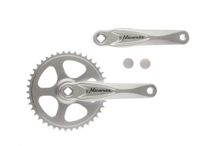 Miranda crankset alu zilver 44 tands 3/32 + 1/8 bulk