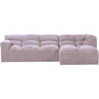 Hoekbank Tibas rechts - stof Raven - lila - thumbnail